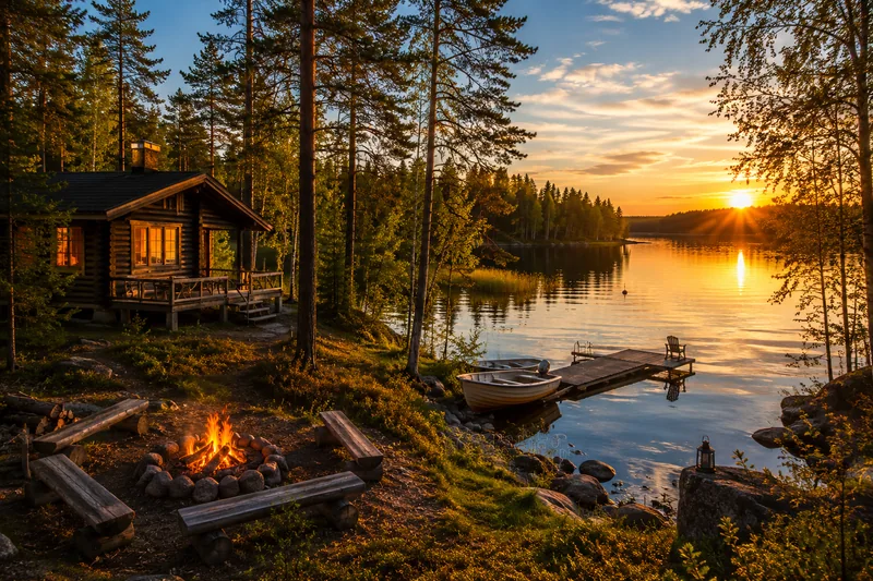 AI-generated Cottage Lake Forest