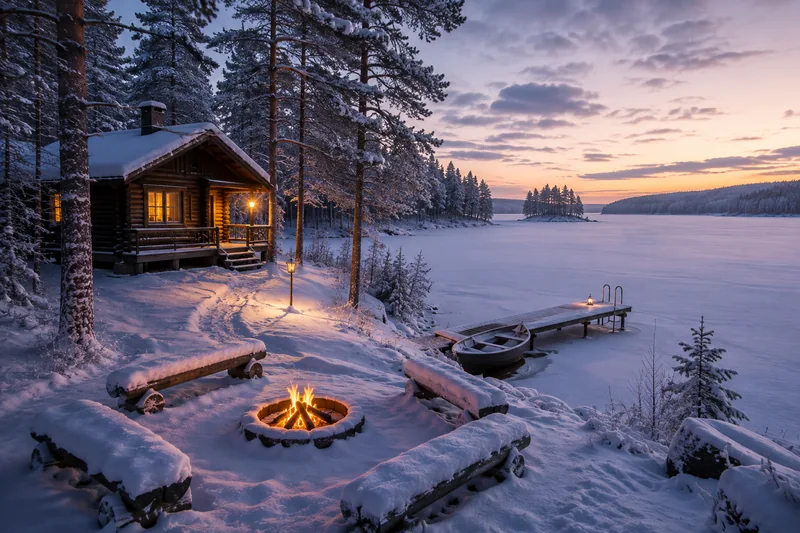Winter cabin